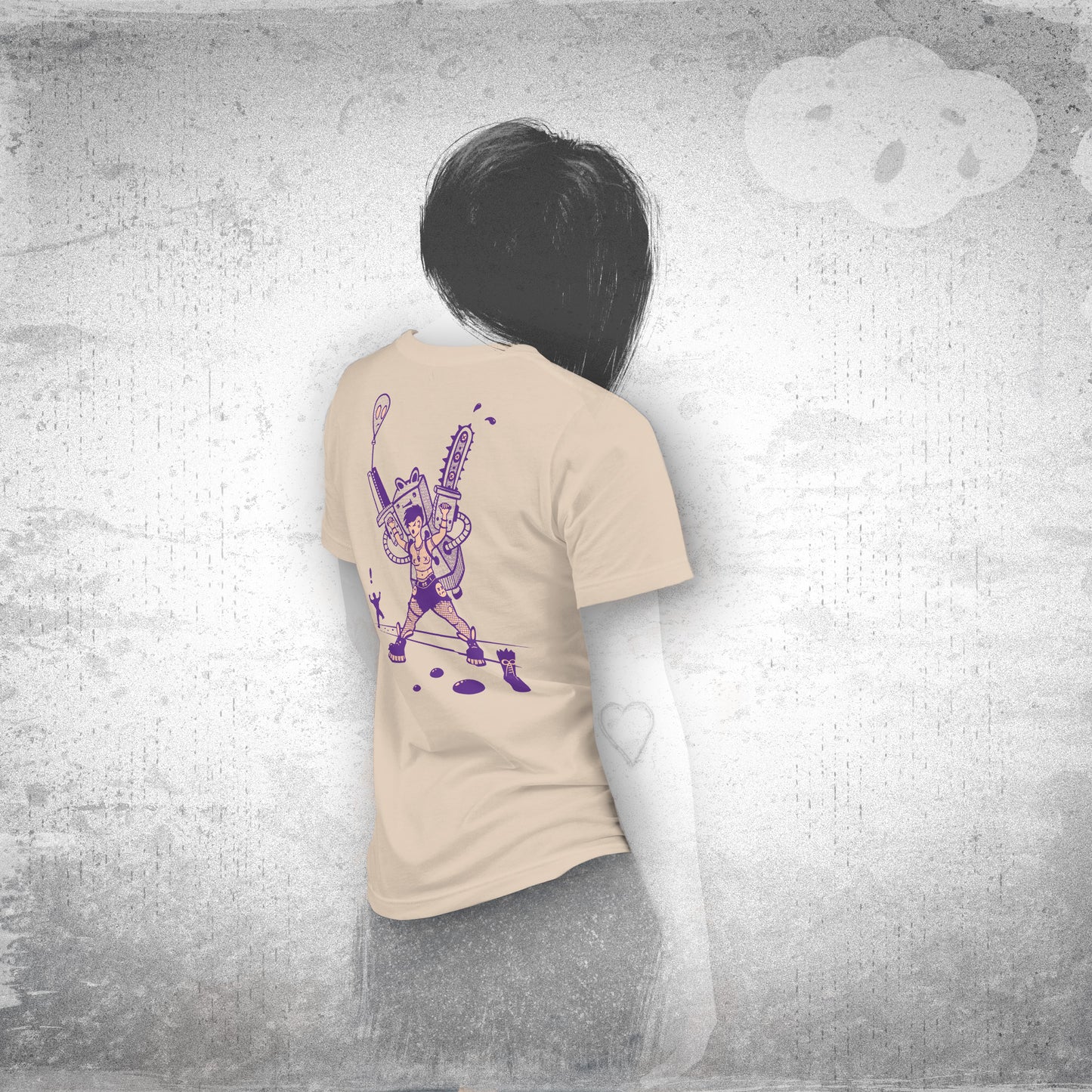 Splaterella - Cream Unisex Tee